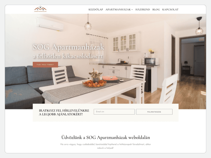 SOGapartman.hu - Weboldal