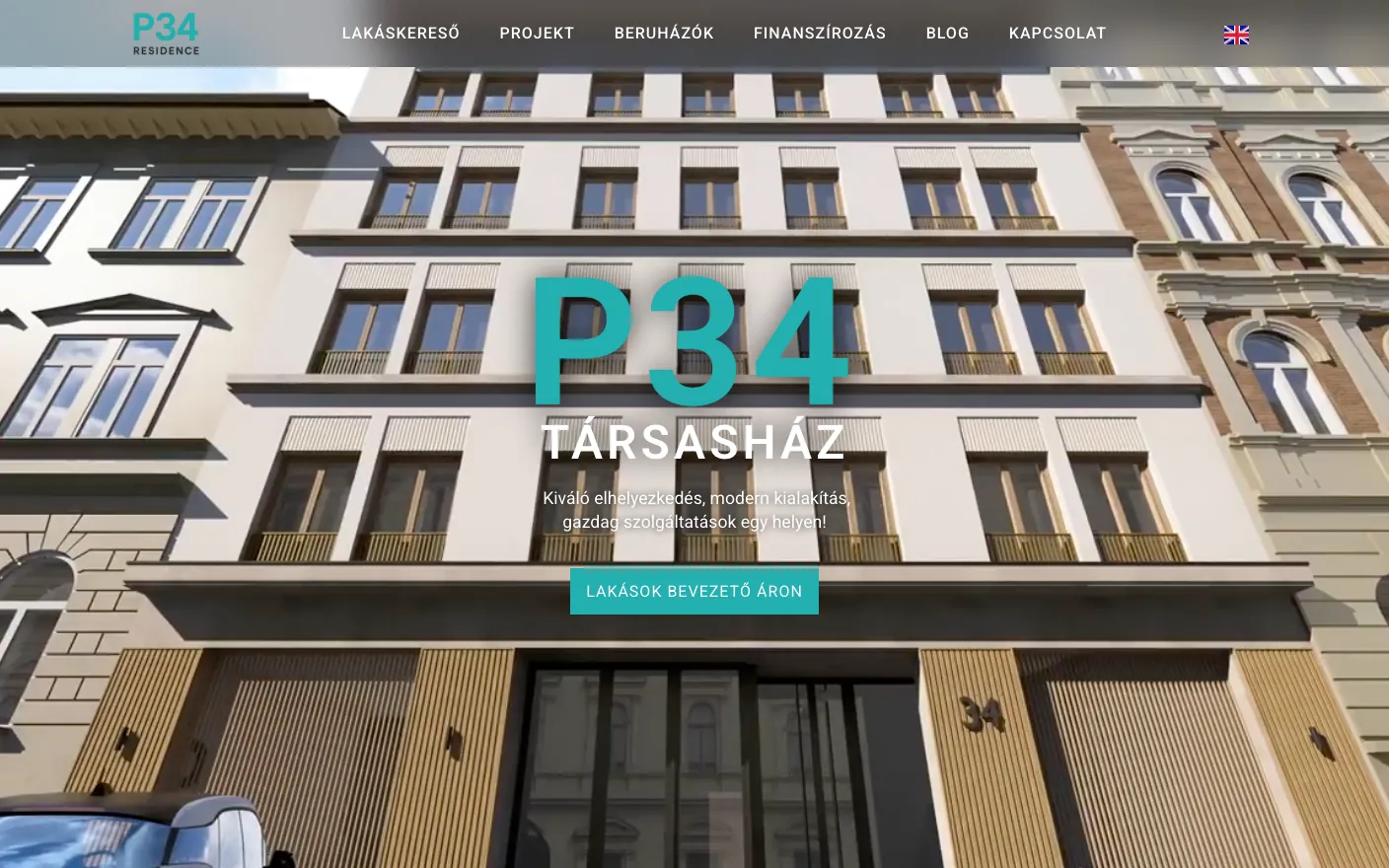 Peterfy34.hu - Weboldal – a weboldal nyitóképernyője