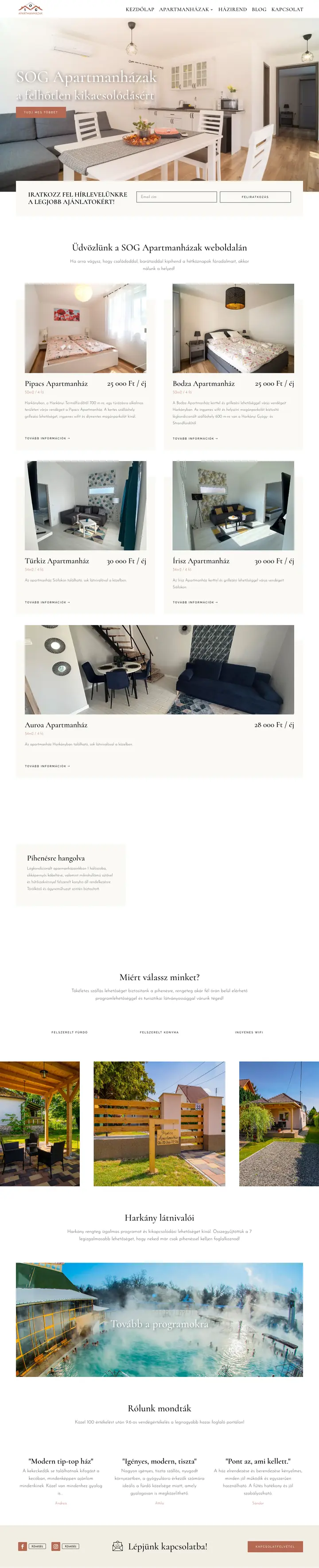 SOGapartman.hu - Weboldal
